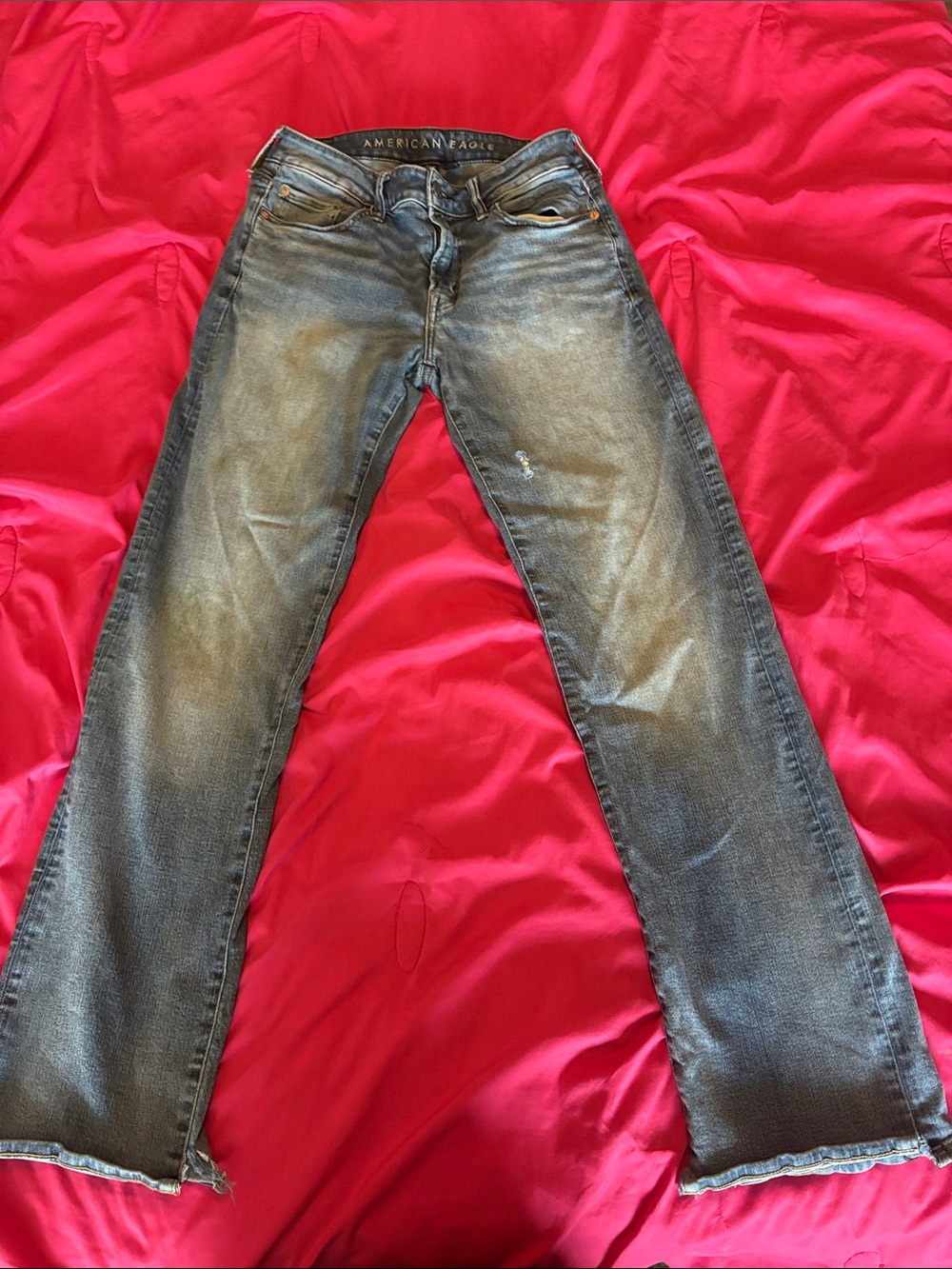 American Eagle Outfitters Men's Light Blue Jeans - Size 30x34